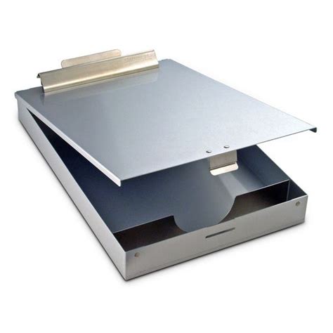 metal clipboard storage box|metal clipboard with storage box.